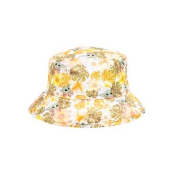 Star Wars Other - Star Wars Grogu The Child Reversible Bucket Hat Tropical Floral Baby Yoda Yellow